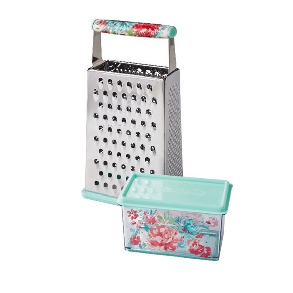 Pioneer woman gorgeous gardens Floral Grater and Container Set - Picture 1 of 2